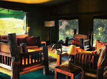 Porini Rhino Camp: Lounge