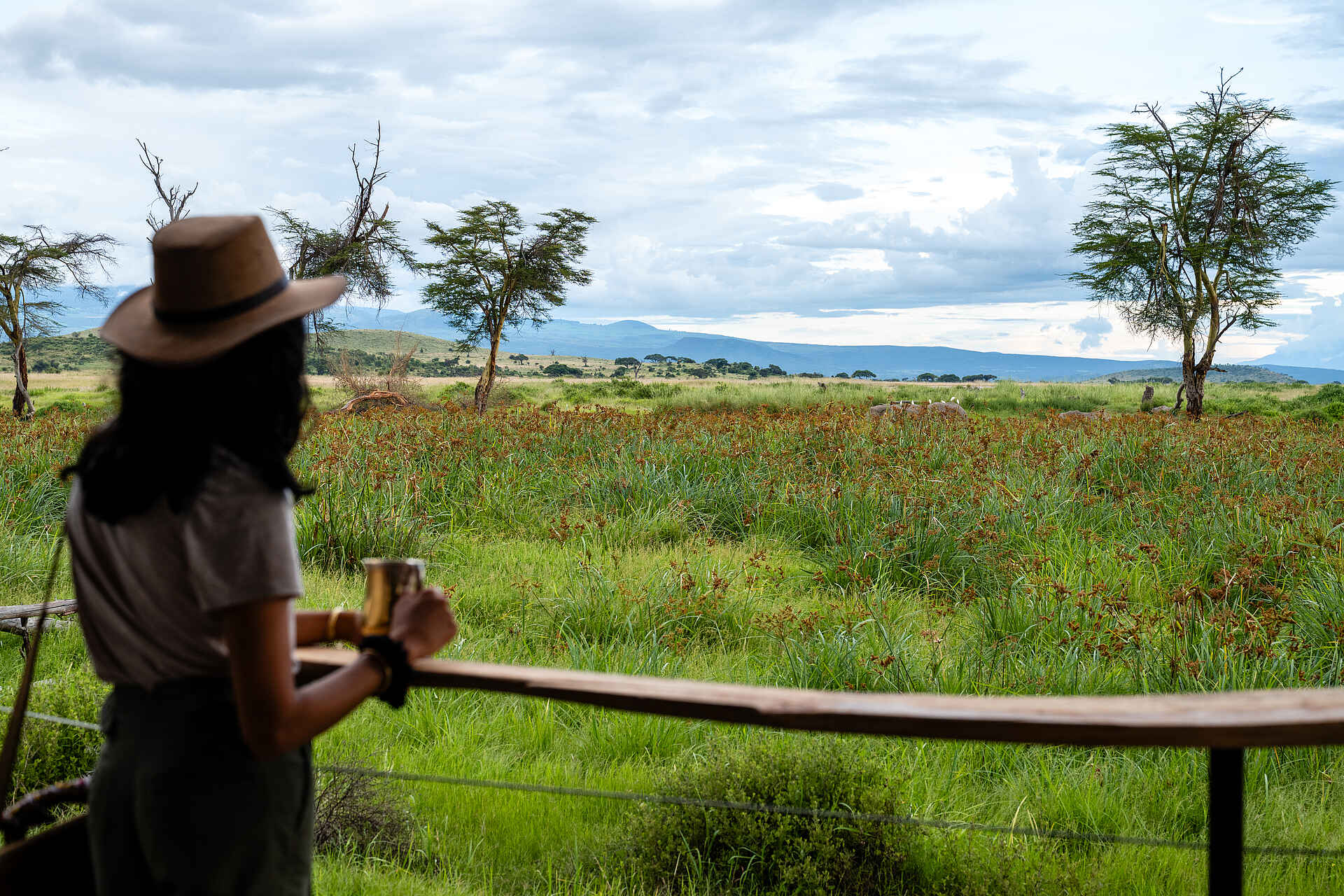 Soroi Amboseli Camp: Aussicht vom Zelt Soroi Amboseli Camp: Aussicht vom Zelt