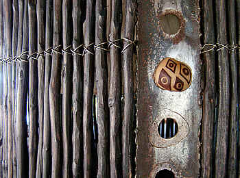 Vingerklip Lodge: Kunstobjekt aus Metall in der Detailansicht