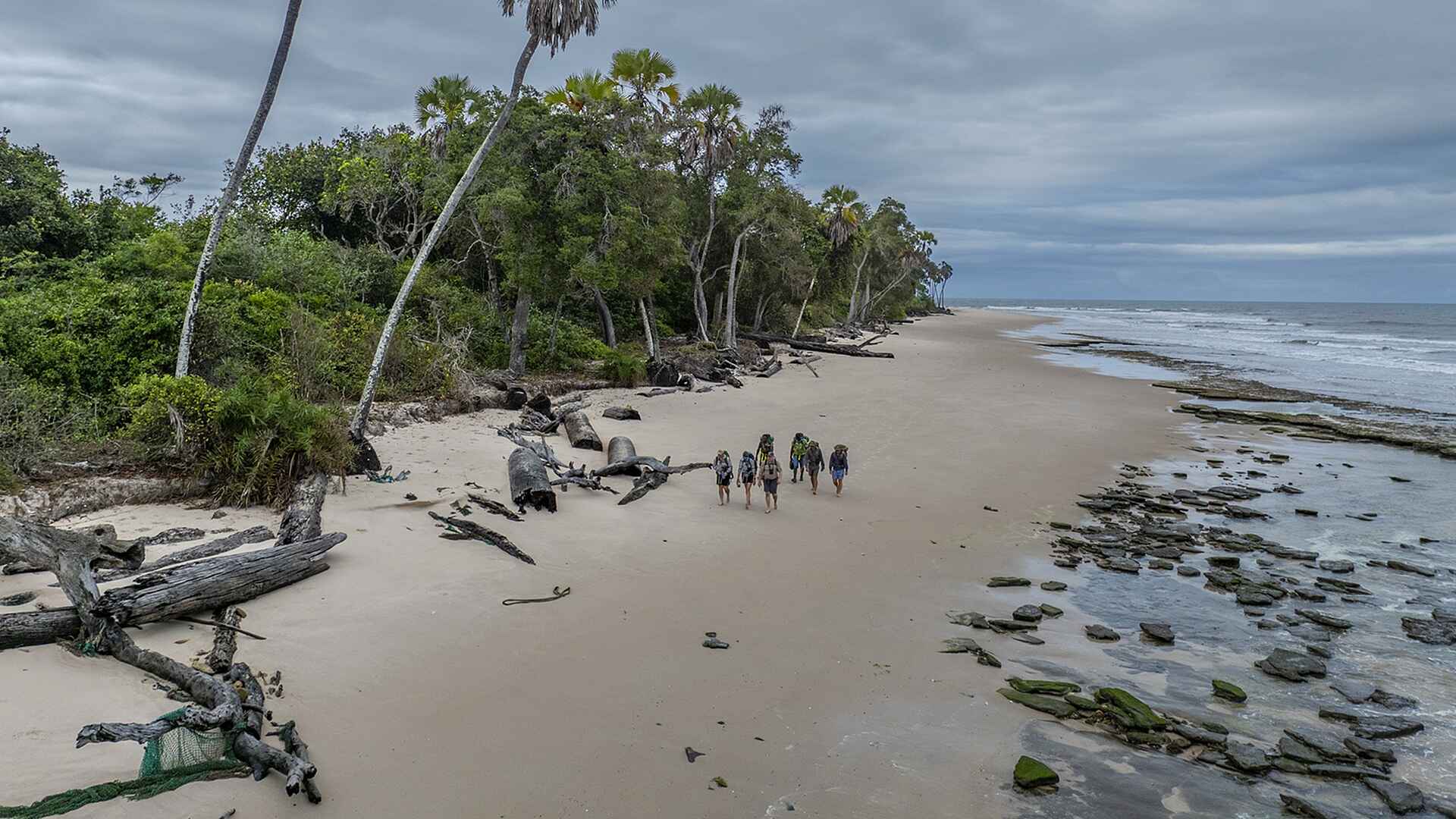 Sette Cama Eco Camp: Strandwanderung