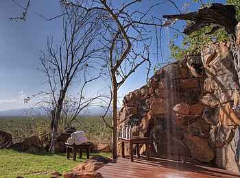 Elsa's Kopje: Außendusche des Private House Elsa's Kopje: Außendusche des Private House