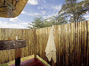 Lagoon Camp: Außendusche Lagoon Camp: Außendusche