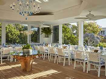 The Twelve Apostles Hotel: Frühstücks Terrasse The Twelve Apostles Hotel: Frühstücks Terrasse