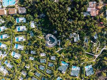 Ycona Luxury Resort: Hotelanlage von oben