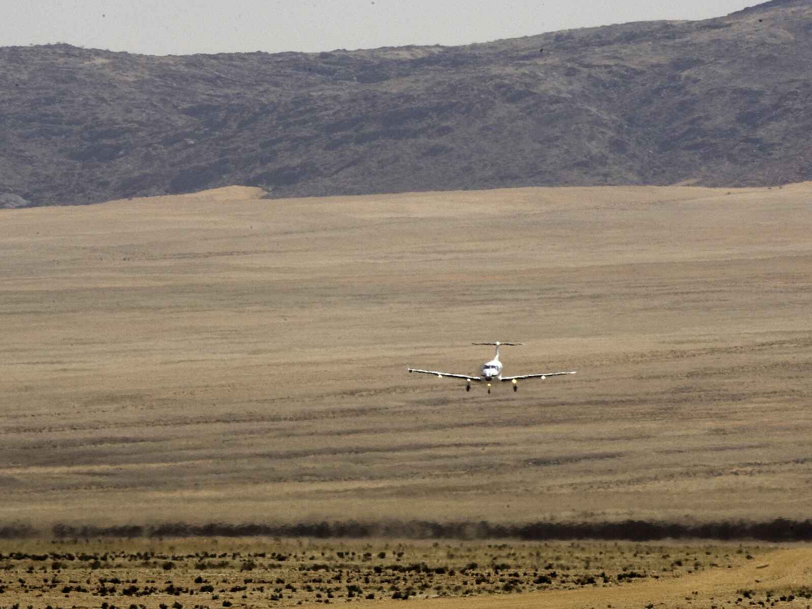Serra Cafema: Landeanflug Serra Cafema: Landeanflug