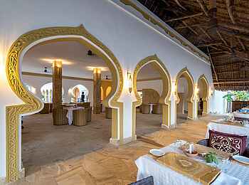 Gold Zanzibar Beach House & Spa: Blick in das Gold Restaurant