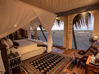 Selinda Suite: Blick vom Bett