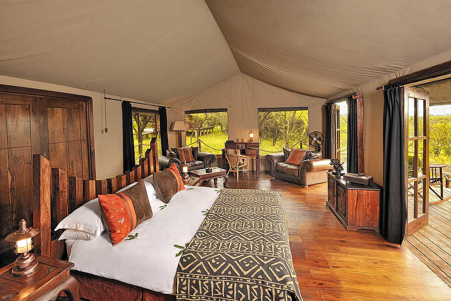 Serengeti Migration Camp: Gästezeltinterieur Serengeti Migration Camp: Gästezeltinterieur