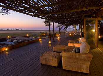 Shumba Camp: Ausblick von der Main Lodge Shumba Camp: Ausblick von der Main Lodge