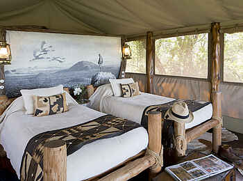 Campi ya Kanzi Lodge: Twin Betten Campi ya Kanzi Lodge: Twin Betten