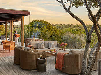 Ecca Lodge: Loungeterrasse Ecca Lodge: Loungeterrasse