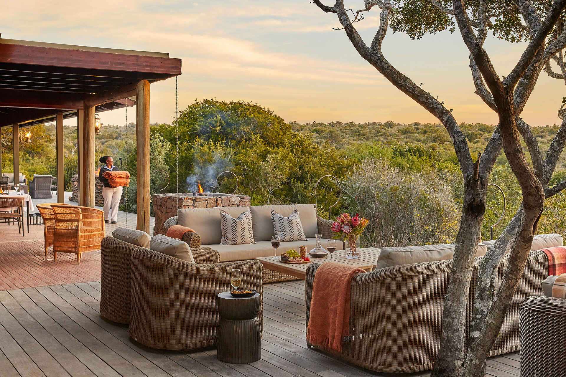 Ecca Lodge: Loungeterrasse