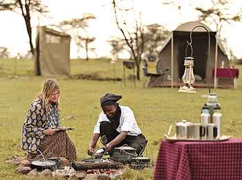 Naboisho Camp: Fly Camping Dinner