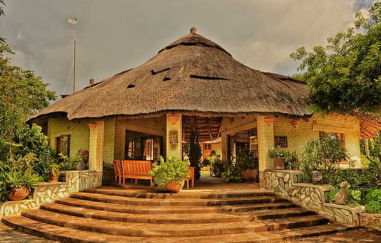 Musangano Lodge: Die Rezeption Musangano Lodge: Die Rezeption