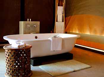 Tuli Safari Lodge Mashatu: Freistehende Badewanne