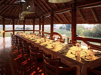 Camp Okavango: Essbereich Camp Okavango: Essbereich