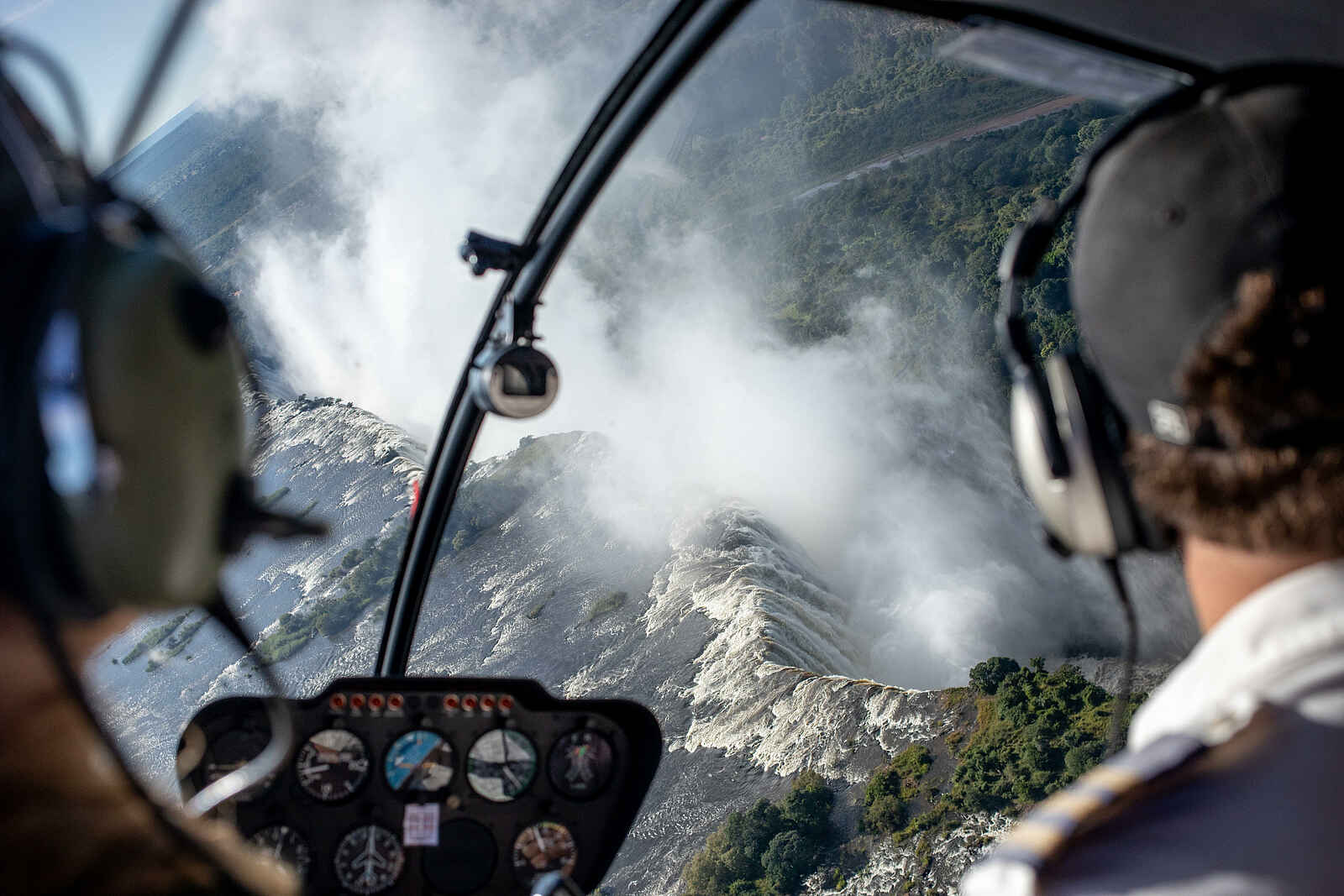 Mukwa River Lodge: Flug über die Victoria Fälle Mukwa River Lodge: Flug über die Victoria Fälle