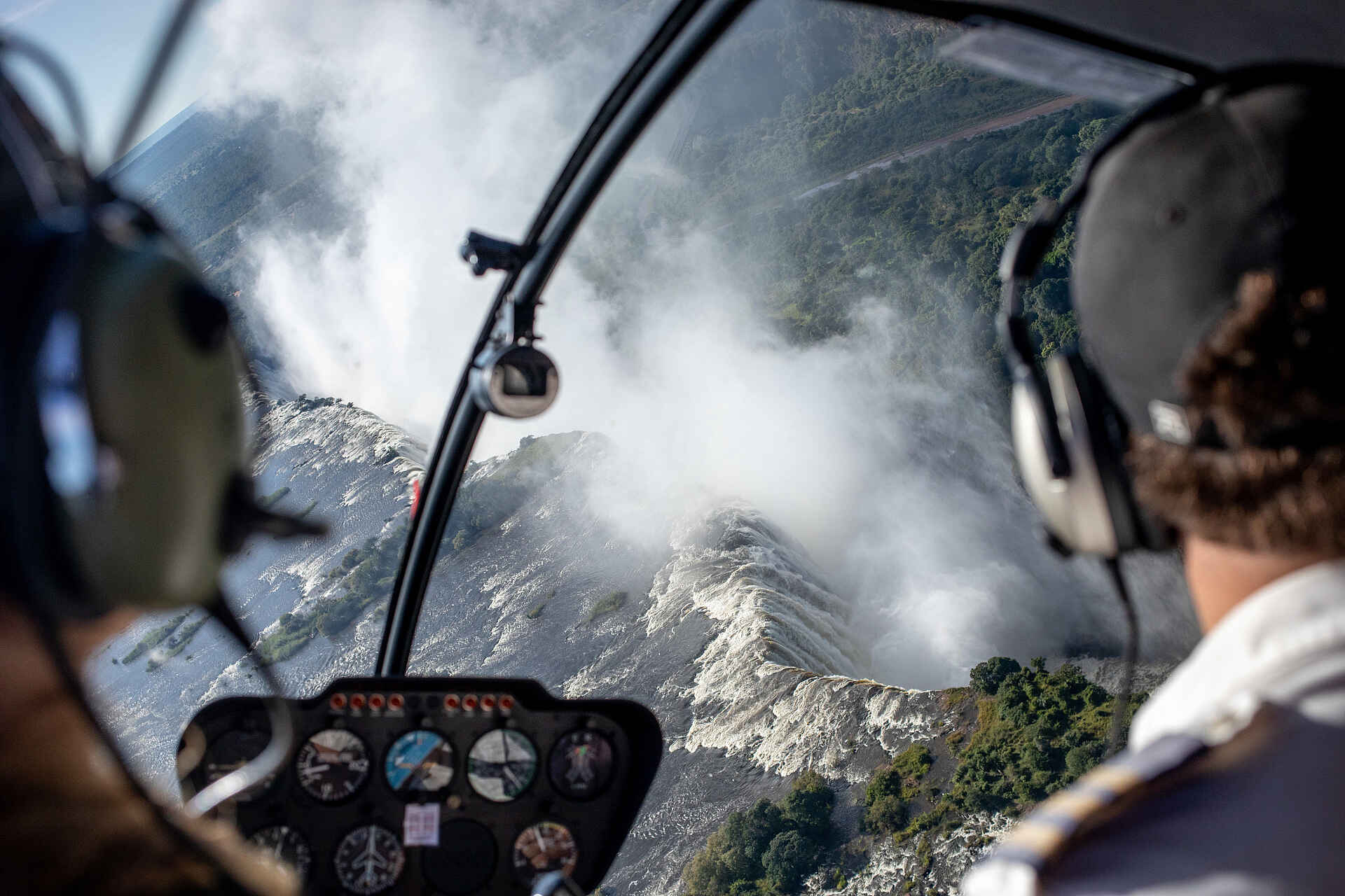 Mukwa River Lodge: Flug über die Victoria Fälle Mukwa River Lodge: Flug über die Victoria Fälle
