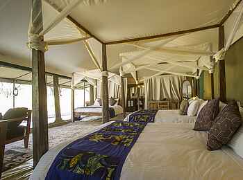 Naona Moru Camp: Doppelbetten im Dreibettzimmer