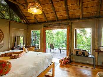 Nxamaseri Island Lodge: Doppelzimmer Nxamaseri Island Lodge: Doppelzimmer