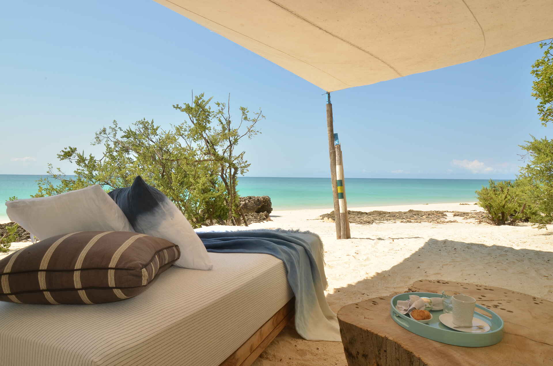 Vamizi Island: Strandabschnitt der Casa Marjani