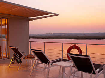 Zambezi Queen: Aussichtsdeck