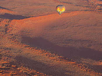 Kwessi Dunes Lodge: Heißluftballon über den Dünen