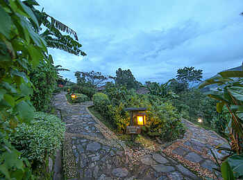 Mahogany Springs Safari Lodge: Laternen am Weg