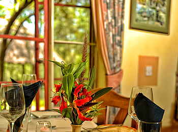 Musangano Lodge: Eingedeckter Tisch