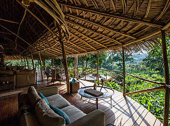 Ngaga Camp: Die Lounge mit Ausblick