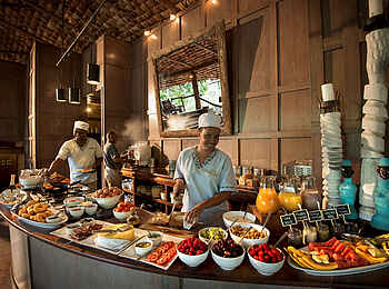 andBeyond Lake Manyara Tree Lodge: Das Frühstücksbuffet