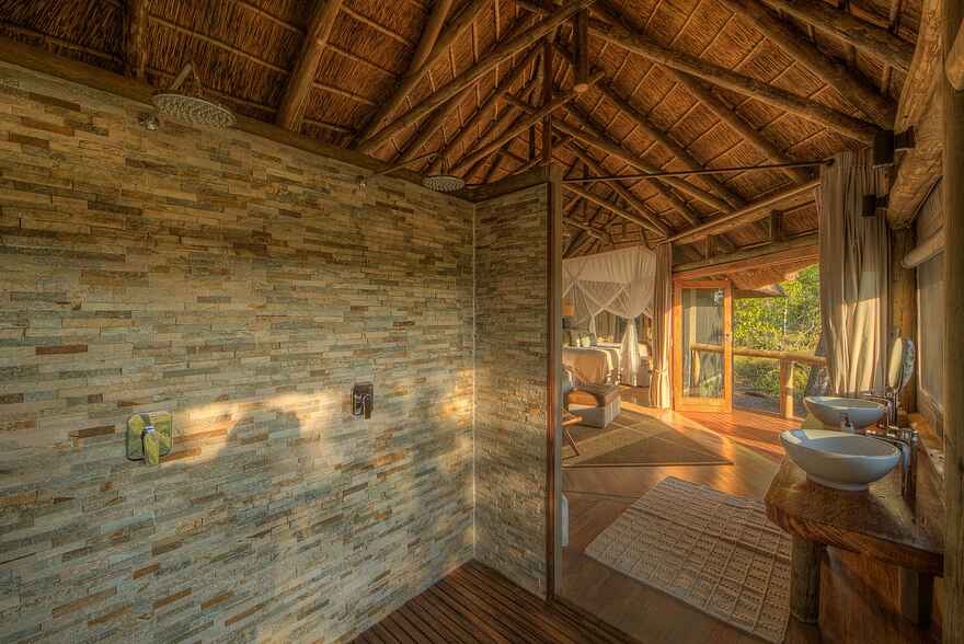 Camp Moremi: Gästebad Camp Moremi: Gästebad