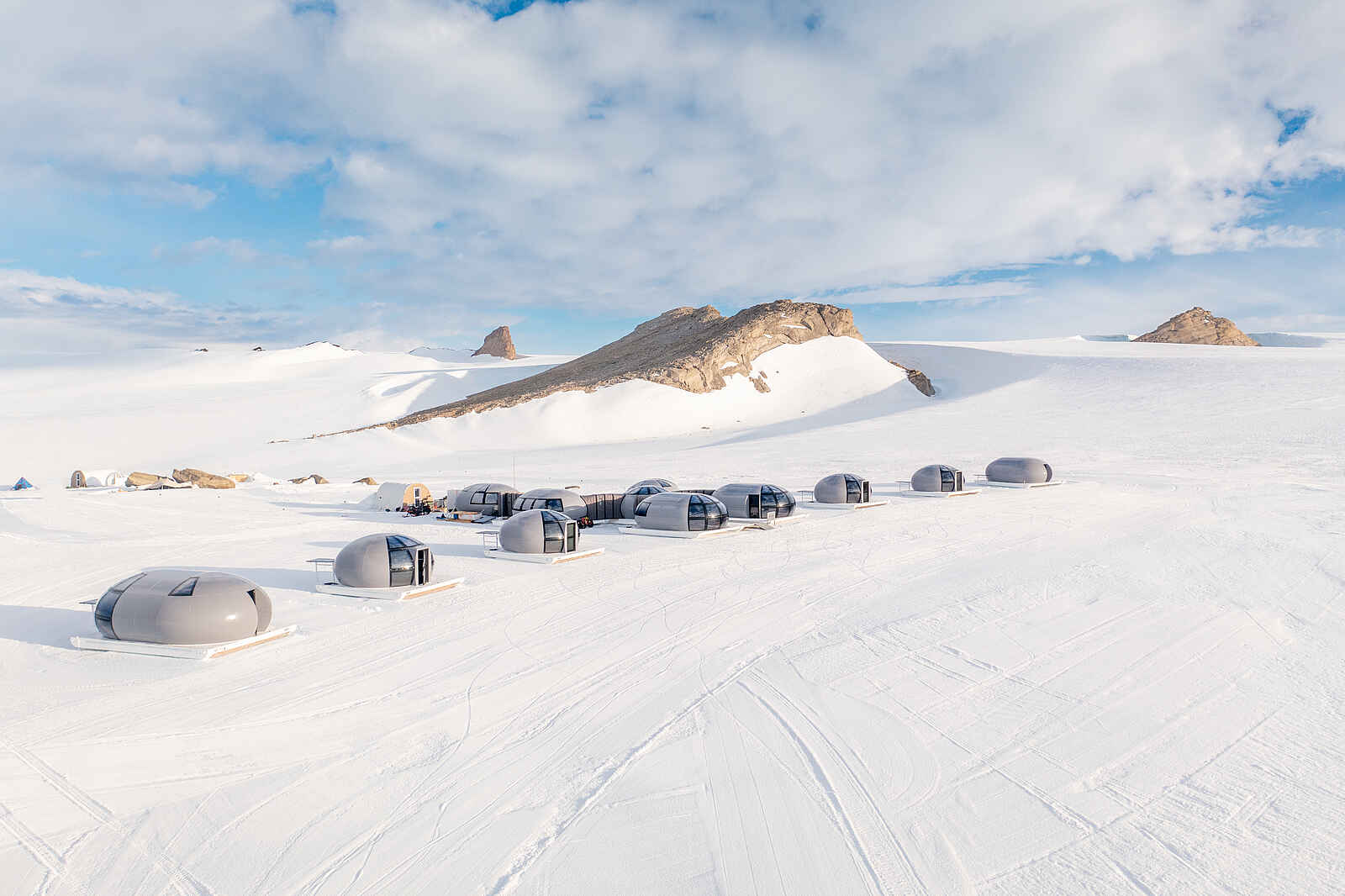 Echo Camp: Blick auf das Camp Echo Camp: Blick auf das Camp