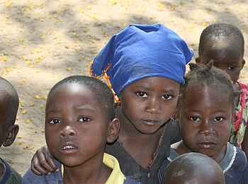 Kafunta River Lodge: Dorfkinder