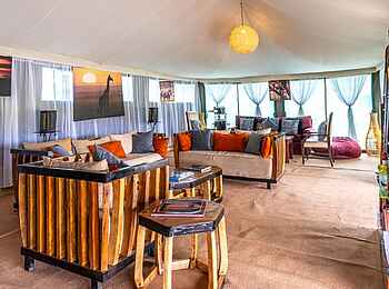 Kaskaz Mara Camp: Loungebereich