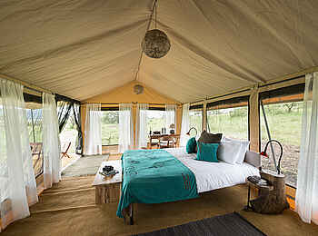 Kiota Camp: Gästezeltinterieur Kiota Camp: Gästezeltinterieur