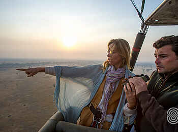 Kirawira Serena Camp: Im Korb des Heißluftballons