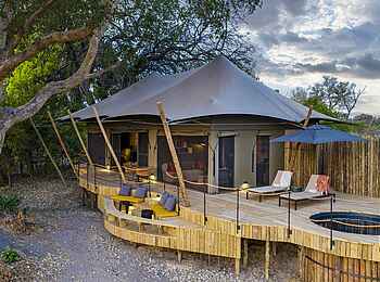 North Island Okavango Safari Camp: Gästezelt mit privatem Plungepool