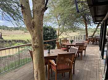 Ol Pejeta Bush Camp: Auf der Veranda