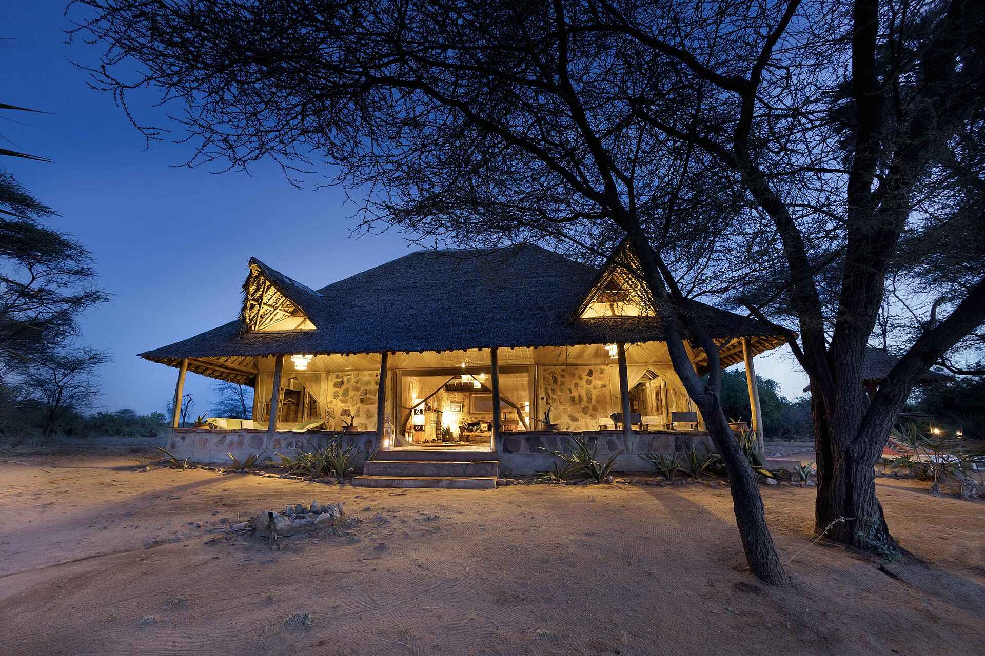 Saruni Rhino: Ansicht am Abend Saruni Rhino: Ansicht am Abend