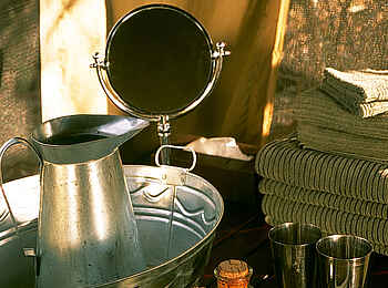 Savute under Canvas: Badezimmer