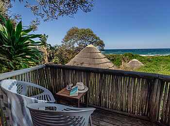 Thonga Beach Lodge: Balkon des Ocean View Zimmers Thonga Beach Lodge: Balkon des Ocean View Zimmers