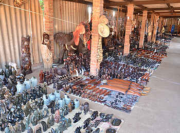 Victoria Falls Hotel: Andenken-Stände