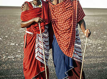 Chem Chem Lodge: Zwei Massai-Krieger Chem Chem Lodge: Zwei Massai-Krieger