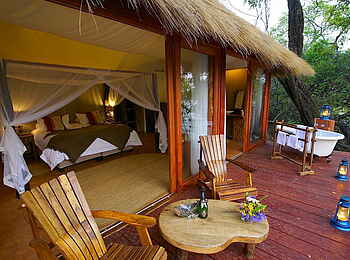 Mukambi Safari Lodge: Gästezelt Mukambi Safari Lodge: Gästezelt