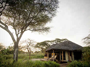 Oliver's Camp: Gästeunterkunft von außen Oliver's Camp: Gästeunterkunft von außen