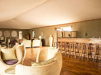 Sayari Camp: Bar im Hauptzelt Sayari Camp: Bar im Hauptzelt