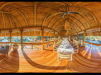 Camp Okavango: Der Essbereich