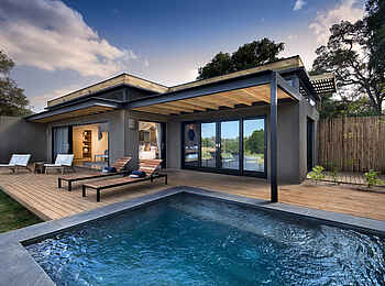 Lion Sands River Lodge: Privat- Pool