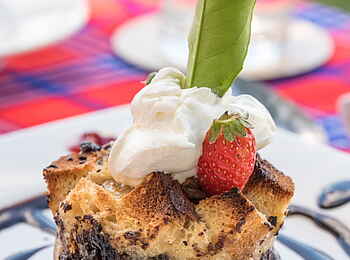 Losokwan Camp: Nachtisch mit Schokolade